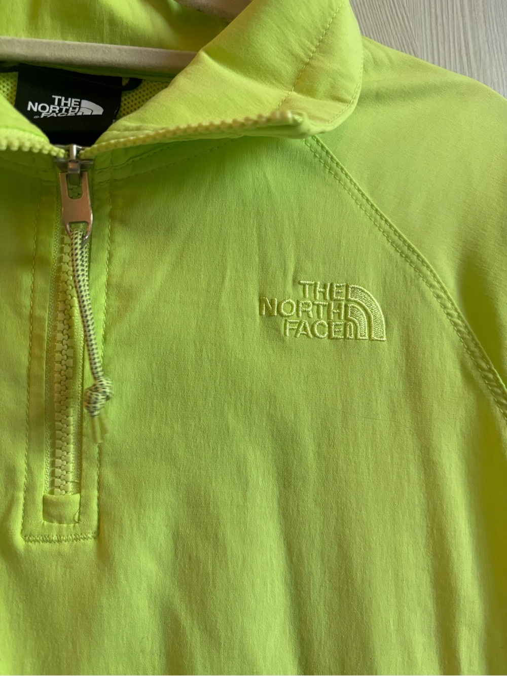The North Face Neon Lime Lightweight Women's Half-Zip Pullover - Picture 2 of 9
